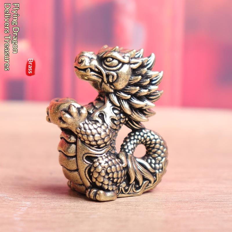 รูปปั้นมังกรทองเหลืองโบราณ ข้อ - Home Decor Exhibition บทวิจารณ์และราคา