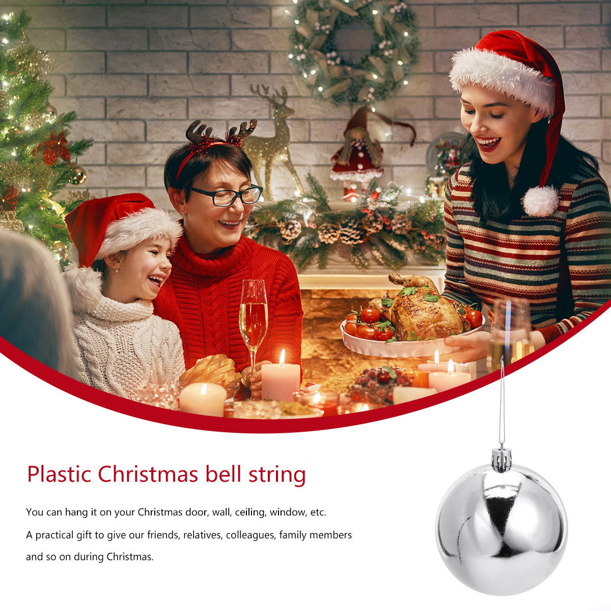 ลูกบอลตกแต่งชุบโครเมียม 12 ชิ้ - Home Decor Xmas Tree บทวิจารณ์และราคา