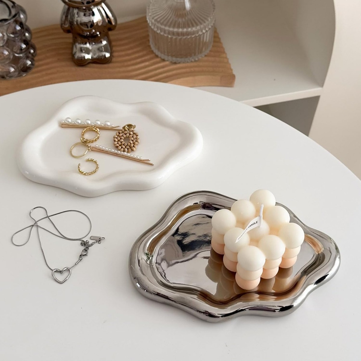 ถาดใส่เครื่องประดับเซรามิค จาน - Ceramic Trinket Dish บทวิจารณ์และราคา