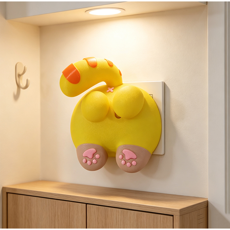 ฝาครอบสวิตช์ไฟรูปทรงก้นแมวน่าร - Home Decor Wall Panels บทวิจารณ์และราคา