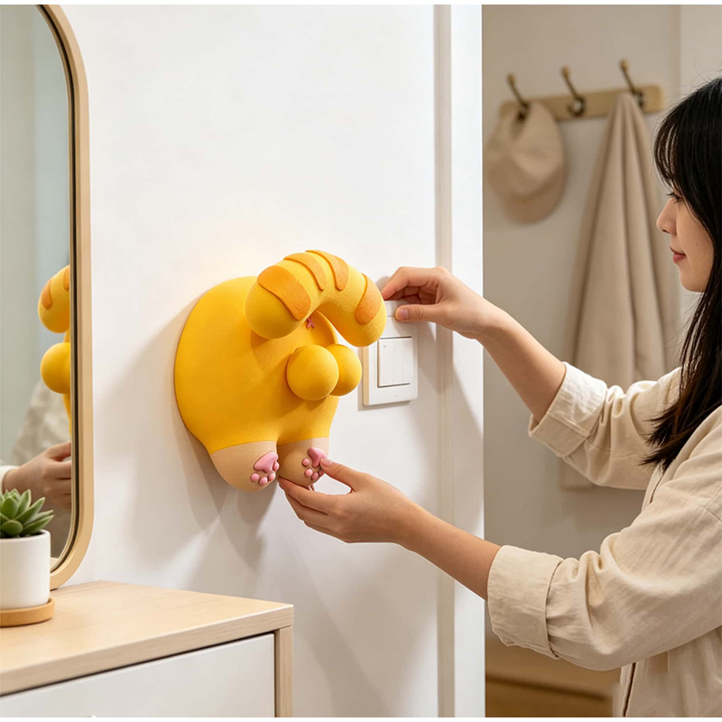 ฝาครอบสวิตช์ไฟรูปทรงก้นแมวน่าร - Home Decor Wall Panels บทวิจารณ์และราคา
