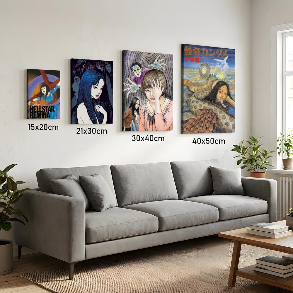 จุนจิ อิโตะ ภาพวาดติดผนังกรอบร - Home Decor Mirror บทวิจารณ์และราคา