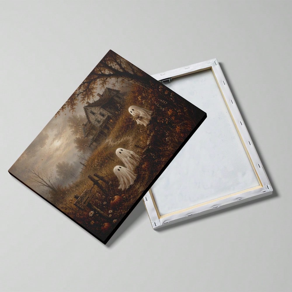 ภาพวาดบนผ้าใบกรอบรูปฮาโลวีน ลา - Home Decor Mirror บทวิจารณ์และราคา