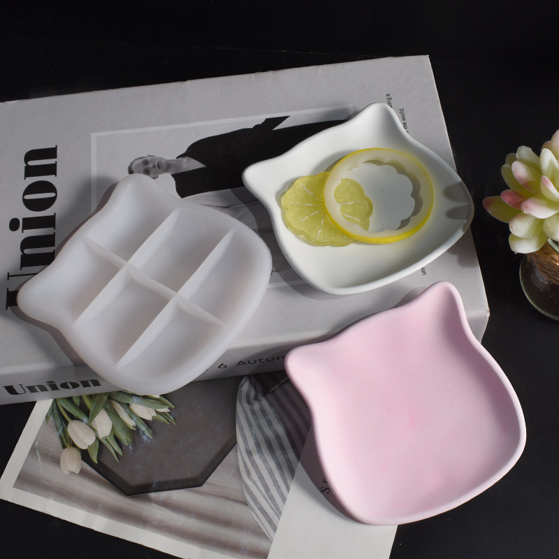 พลาสเตอร์แมวจานแม่พิมพ์ลูกแมวถ - Ceramic Trinket Dish บทวิจารณ์และราคา