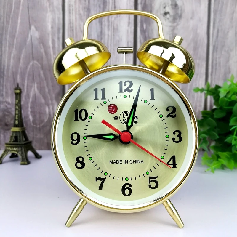 โลหะนาฬิกาปลุก Mechanical Cloc - Vintage Alarm Clock บทวิจารณ์และราคา