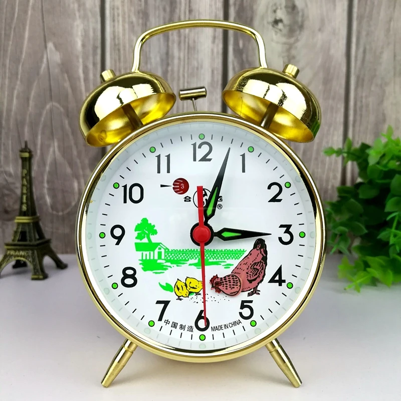 โลหะนาฬิกาปลุก Mechanical Cloc - Vintage Alarm Clock บทวิจารณ์และราคา