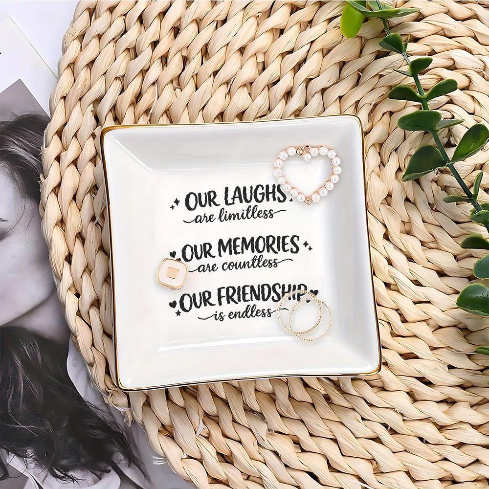 ถาดใส่เครื่องประดับเซรามิคทรงส - Ceramic Trinket Dish บทวิจารณ์และราคา