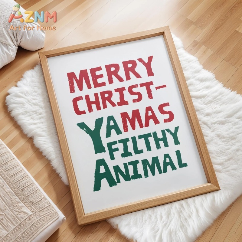 ภาพพิมพ์บนผ้าใบแบบไม่มีกรอบ ศิ - Home Decor Xmas Tree บทวิจารณ์และราคา