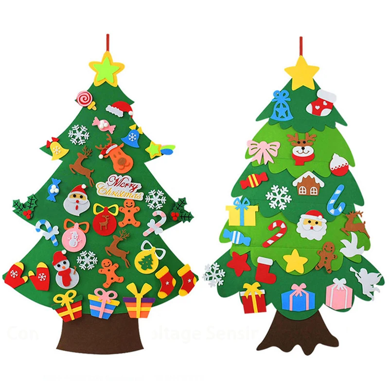 เด็ก DIY Felt Christmas Tree ต - Home Decor Xmas Tree บทวิจารณ์และราคา