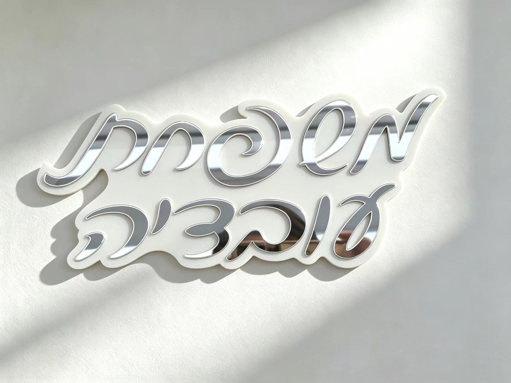 ป้ายชื่อส่วนตัวแบบกำหนดเองภาษา - Home Decor Mirror บทวิจารณ์และราคา