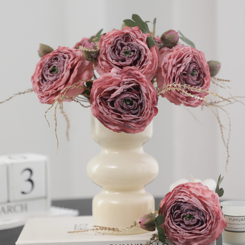 ดอกไม้ไหม ดีไซน์เหมือนจริง ดอก - Home Decor Design Ideas บทวิจารณ์และราคา