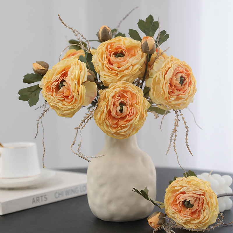 ดอกไม้ไหม ดีไซน์เหมือนจริง ดอก - Home Decor Design Ideas บทวิจารณ์และราคา