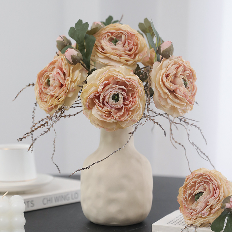 ดอกไม้ไหม ดีไซน์เหมือนจริง ดอก - Home Decor Design Ideas บทวิจารณ์และราคา